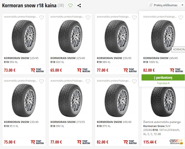 «От 50 долларов за комплект». Изучили шинный рынок в Польше и Литве